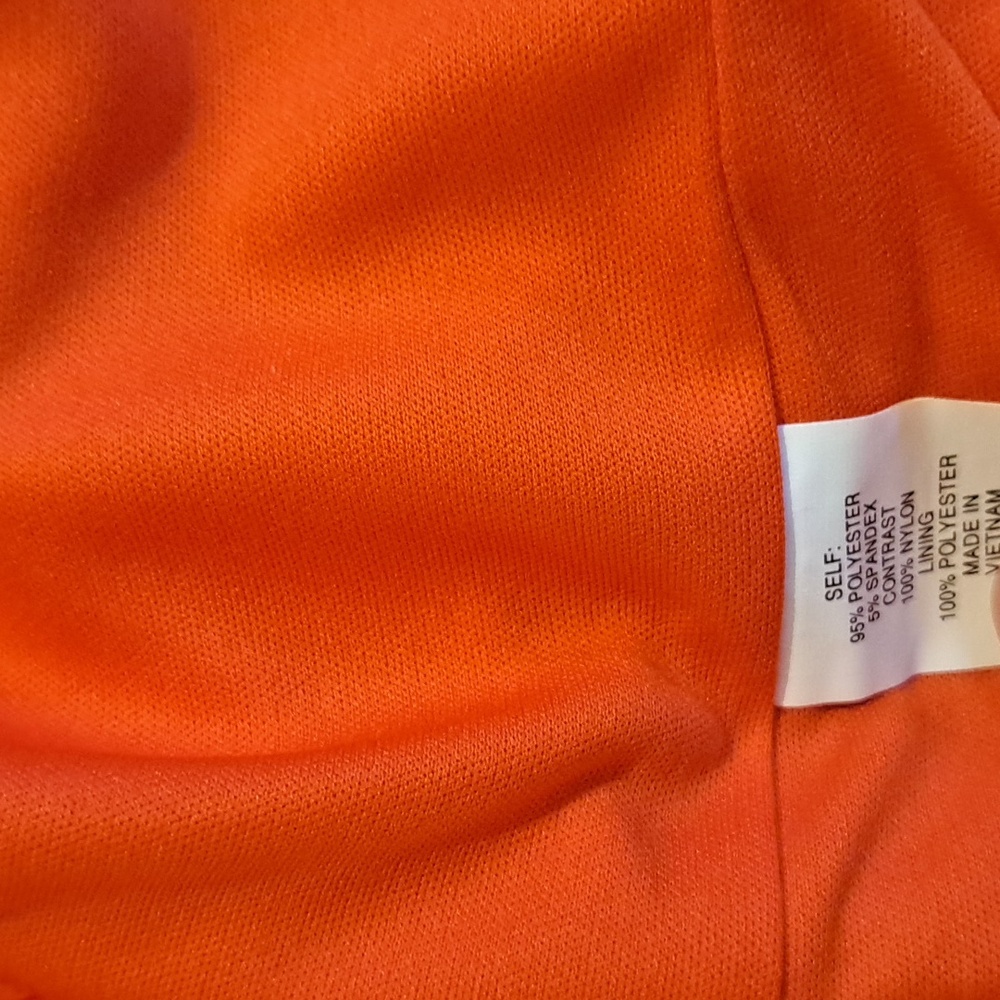 New York & Company Vibrant Orange Midi Dress, Orange, Size L - Picture 9 of 9
